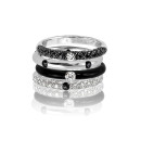 Adolfo Courrier Black & White Ring - Bild 2