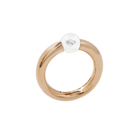 Rotgold, Ringe, Schmuckwerk Glasklar Ring, Ref: DR267-RG-GW-55