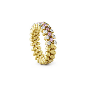 Gelbgold, Ringe, Serafino Consoli Brevetto Multi-Size Ring, Ref: RMS 3H2 YG WD PS
