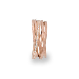 Rotgold, Ringe, Schmuckwerk Saturn Ring, Ref: SR555-RG-60