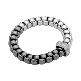 Weißgold, Armschmuck, FOPE Eka Flex'it Armband mit Diamantpavé, Ref: 52107B2_PB_5_XBX_00M