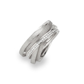 Weißgold, Ringe, Schmuckwerk Saturn Ring, Ref: SR755-WG-56