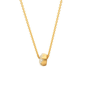 Gelbgold, Halsschmuck, Schmuckwerk Anhänger Alpen mit Halskette GH1015-GG