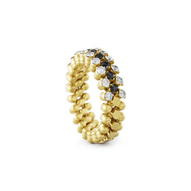 Gelbgold, Ringe, Serafino Consoli Brevetto Multi-Size Ring, Ref: RMS 3H2 YG WD BD