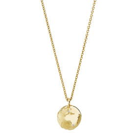 Gelbgold, Halsschmuck, Schmuckwerk Halskette Meine Welt OH484-GG