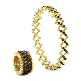Gelbgold, Ringe, Serafino Consoli Serafino Multi-Size Ring und Armreif, Ref: S.RB 5M4 YG BD
