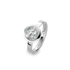 Weißgold, Ringe, Schmuckwerk Glasklar Ring DR687-WG-GK