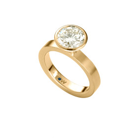 Gelbgold, Ringe, Schmuckwerk Alpen Solitärring, Ref: GT524-GG-60