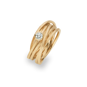 Gelbgold, Ringe, Schmuckwerk Saturn Ring, Ref: SR554-GG-58
