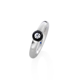 Edelstahl, Ringe, Schmuckwerk Glasklar Ring, Ref: DR147-ST-GS-58