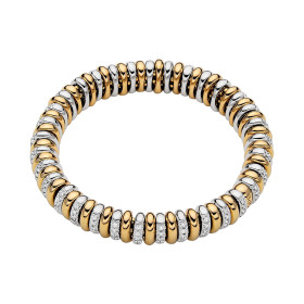 Gelbgold &amp;amp; Weißgold, Armschmuck, FOPE Vendôme Flex'it Armband, Ref: 58102B3_BB_G_GBX_00L