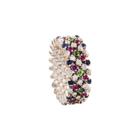 Weißgold, Ringe, Serafino Consoli Brevetto Multi-Size Ring, Ref: RMS 5F2 WG WD BS R T MC