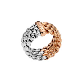 Roségold &amp;amp; Weißgold, Ringe, FOPE Essentials Flex'it Ring, Ref: 07E04AX_XX_1_XRX_0XL