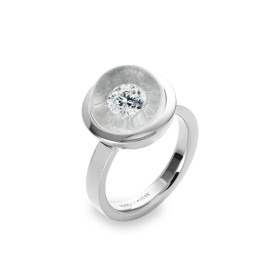 Platin, Ringe, Schmuckwerk Glasklar Ring, Ref: DR627-PT-GK-55