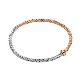 Roségold &amp;amp; Weißgold, Armschmuck, FOPE Prima Flex’it Armband, Ref: 01M08B2_BB_1_XRX_0XL
