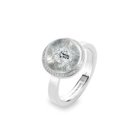 Platin, Ringe, Schmuckwerk Glasklar Ring, Ref: DR686-PT-GK-59
