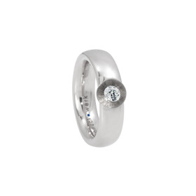 Weißgold, Ringe, Schmuckwerk Glasklar Ring, Ref: DR757-WG-WG-60