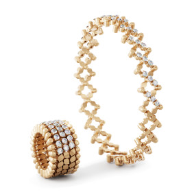 Roségold, Ringe, Serafino Consoli Serafino Ring Bracelet S.RB 5HM4 RG WD