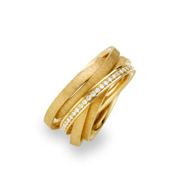 Gelbgold, Ringe, Schmuckwerk Saturn Ring, Ref: SR755-GG-55
