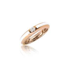         Roségold, Ringe, Adolfo Courrier White Ring S4-CD-FW