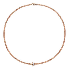 Roségold, Halsschmuck, FOPE Prima Flex'it Collier 74408CX_BB_R_RBR_043