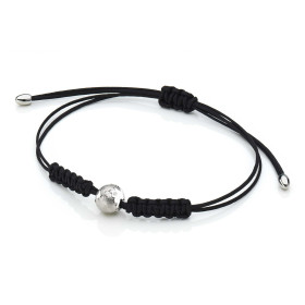 Weißgold, Armschmuck, Schmuckwerk Textilband Meine Welt OA484-WG-9