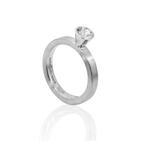 Platin, Ringe, Schmuckwerk Alpen Solitärring, Ref: GT424-PT-61
