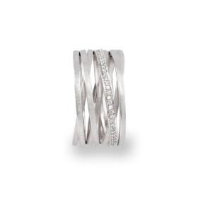 Weißgold, Ringe, Schmuckwerk Saturn Ring, Ref: SR575-WG-61