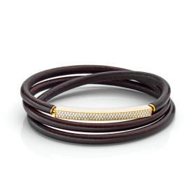 Leder, Armschmuck, Schmuckwerk Lederband Saturn SA415-GG-6