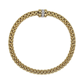 Gelbgold, Armschmuck, FOPE Solo Flex'it Armband, Ref: 62106BX_BB_G_GBG_00M