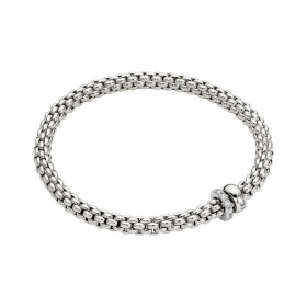 Weißgold, Armschmuck, FOPE Eka Flex'it Armband mit Diamantpavé, Ref: 62406BX_PB_B_BBX_00M