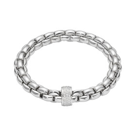 Weißgold, Armschmuck, FOPE Eka Flex'it Armband mit Diamantpavé, Ref: 60411BX_PB_B_XBX_0XL