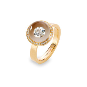 Gelbgold, Ringe, Schmuckwerk Glasklar Ring, Ref: DR606-GG-GW-51