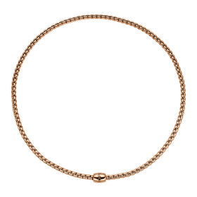 Roségold, Halsschmuck, FOPE Eka Flex'it Halskette mit dekorativem Verschluss 07F01CX_BN_R_XRX_034