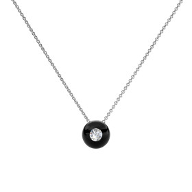 Weißgold, Halsschmuck, Schmuckwerk Halskette Glasklar DH887-WG-GS