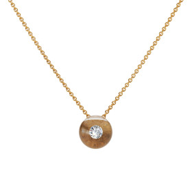 Rotgold, Halsschmuck, Schmuckwerk Halskette Glasklar DH827-RG-RG