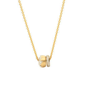 Gelbgold, Halsschmuck, Schmuckwerk Anhänger Alpen mit Halskette GH1016-GG