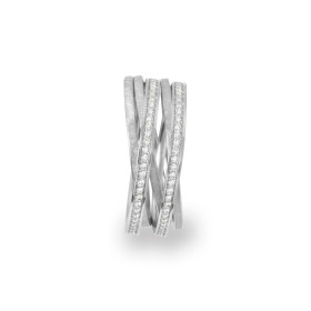 Weißgold, Ringe, Schmuckwerk Saturn Ring, Ref: SR556-WG-62