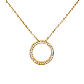 Gelbgold, Halsschmuck, Schmuckwerk Saturn Halskette SH615-GG