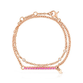         Roségold, Armschmuck, Cervera Barcelona Twisted Armband P856ZR/OR