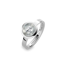 Platin, Ringe, Schmuckwerk Glasklar Ring, Ref: DR687-PT-GK-60
