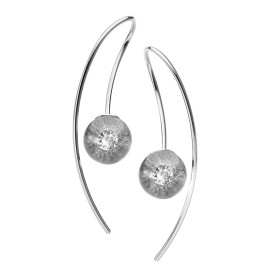 Platin, Ohrringe, Schmuckwerk Glasklar Ohrhänger  DO707-PT-PT