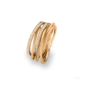 Rotgold, Ringe, Schmuckwerk Saturn Ring, Ref: SR576-RG-57
