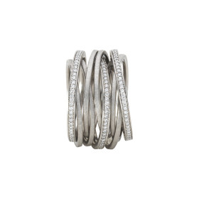 Weißgold, Ringe, Schmuckwerk Saturn Ring, Ref: SR597-WG-63