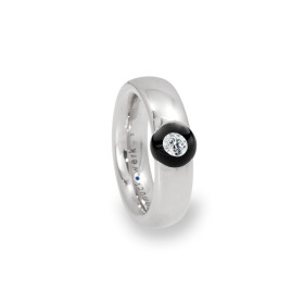 Edelstahl, Ringe, Schmuckwerk Glasklar Ring, Ref: DR767-ST-GS-50