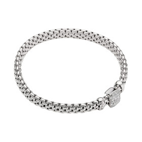 Weißgold, Armschmuck, FOPE Eka Flex'it Armband mit Diamantpavé, Ref: 56102BX_PB_B_XBX_00S