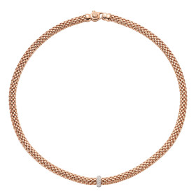         Roségold, Halsschmuck, FOPE Vendôme Flex'it Collier 56002CX_BB_R_XBX_043