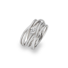 Platin, Ringe, Schmuckwerk Saturn Ring, Ref: SR574-PT-55