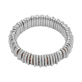 Roségold &amp;amp; Weißgold, Armschmuck, FOPE Eka Flex'it Armband mit Diamantpavé, Ref: 58904BX_PB_R_XBX_00S