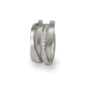 Weißgold, Ringe, Schmuckwerk Saturn Ring, Ref: SR125-WG-59